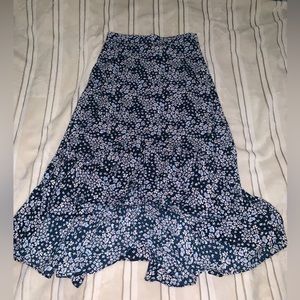H&M floral midi skirt
